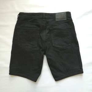 Frank & Oak Black Denim Slim Shorts 30
